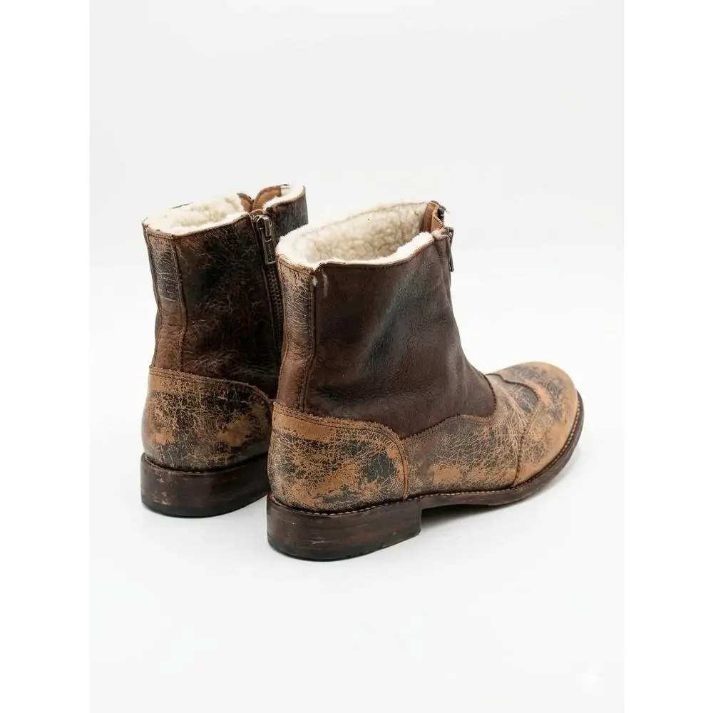 Bed Stü for Free People Spontaneous Shearling-Lined Zipper Vintage Boot 8